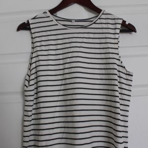 Black and White Striped Tunic